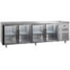 De koeltoonbank van Gastro-Inox 222.027 met een afemting van 2500(b)x600(d)x850(h)mm