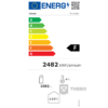 Glasdeur koelkast Tefcold FSC1200H energielabel